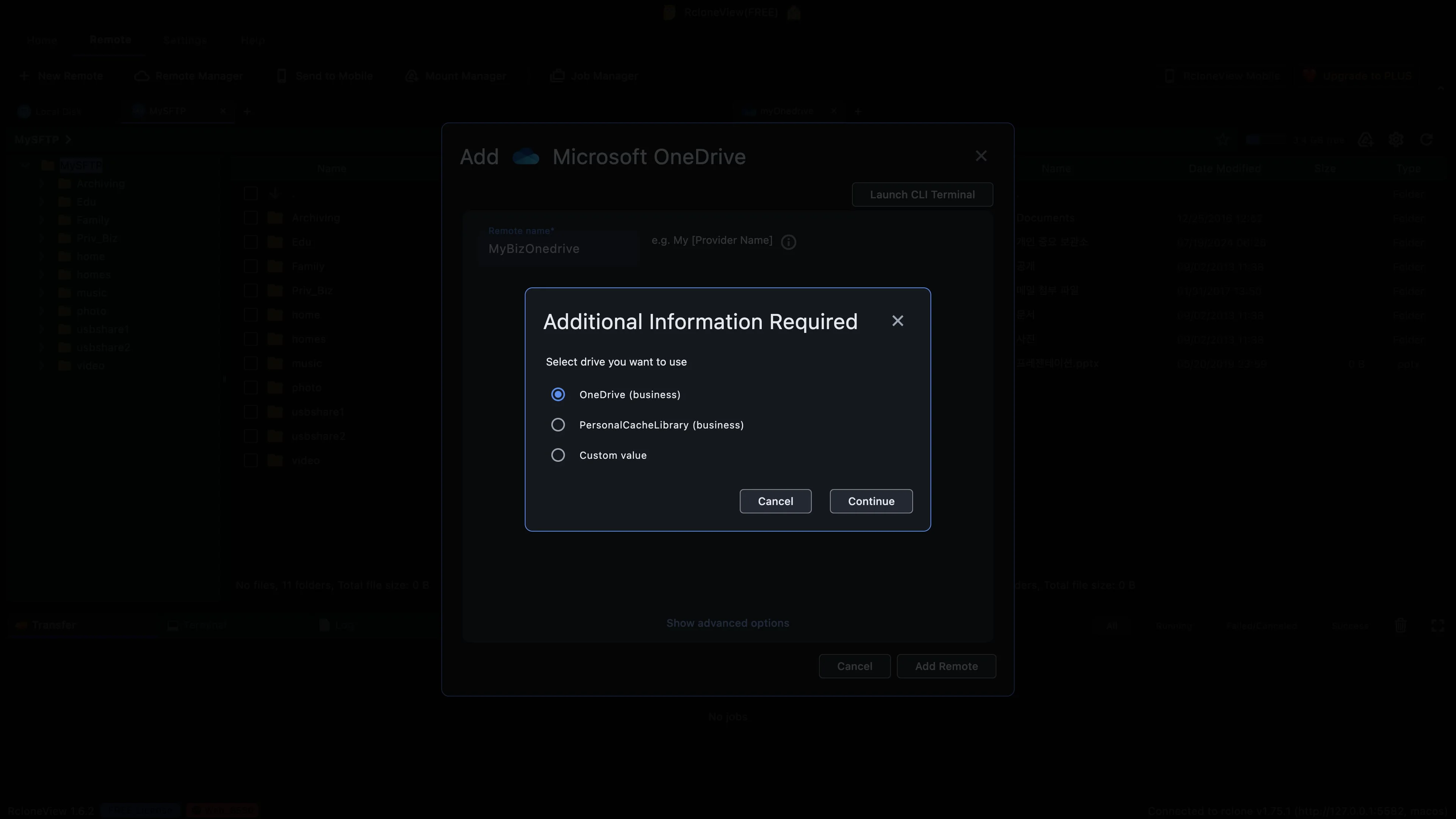 Step 8: OneDrive business is the drive that holds your work files.