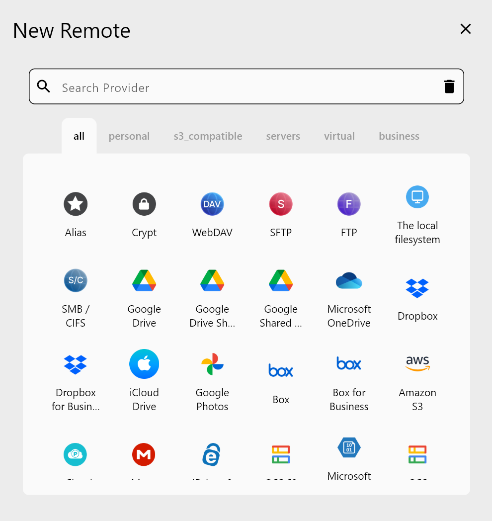 GCS bucket management with RcloneView