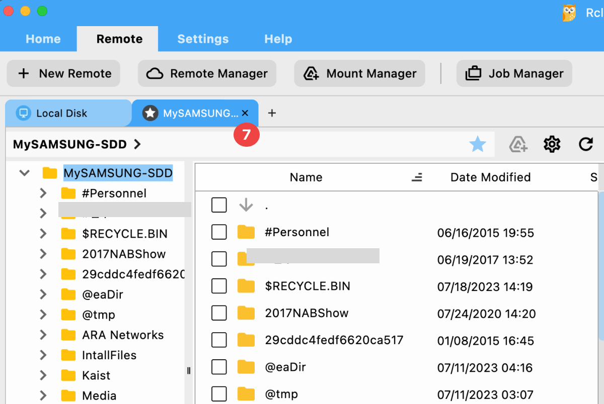 open alias remote for external ssd