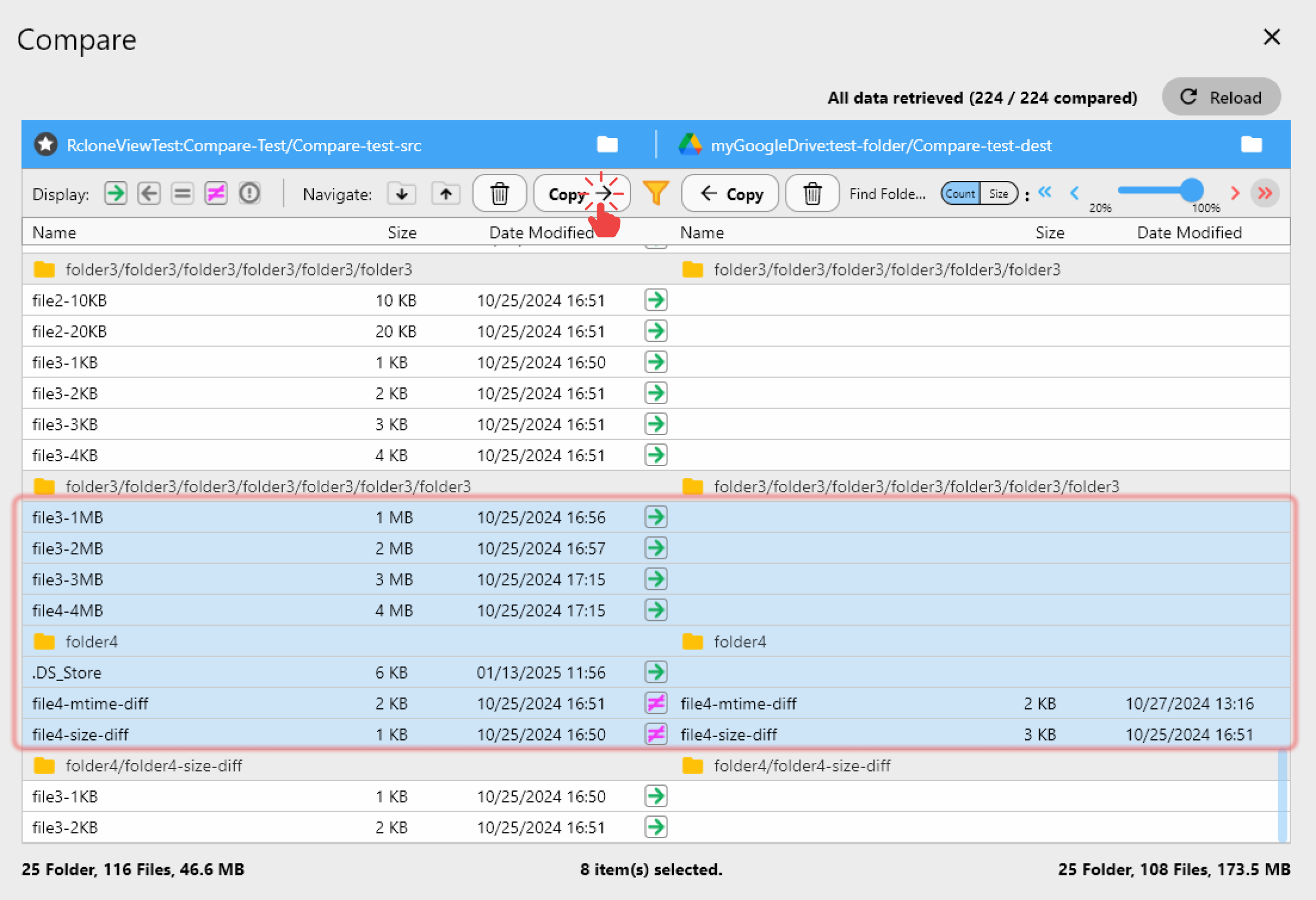 compare copy operation