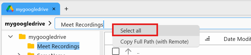 copy full path select all