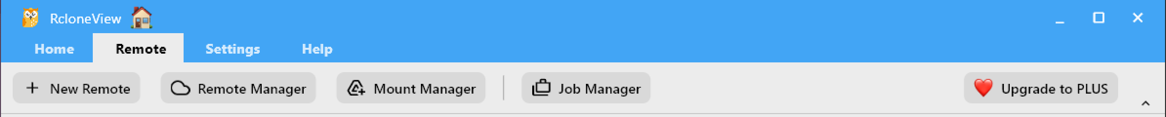 remote tab toolbar