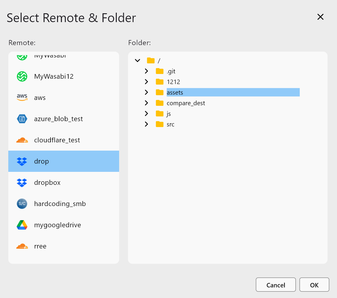 combine select folder second