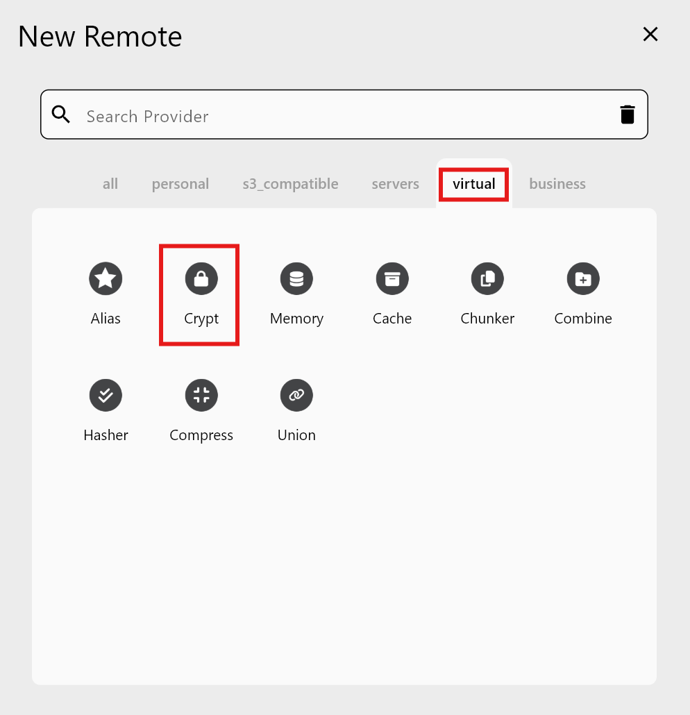 new remote add crypt