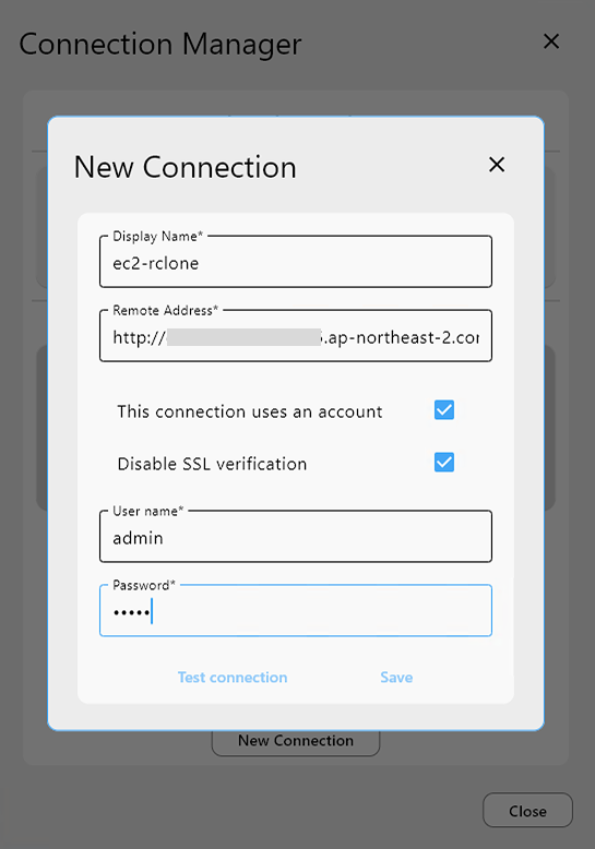 Create EC2 connection
