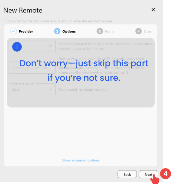 Add google drive option