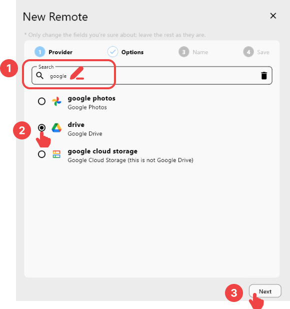 Add new google remote